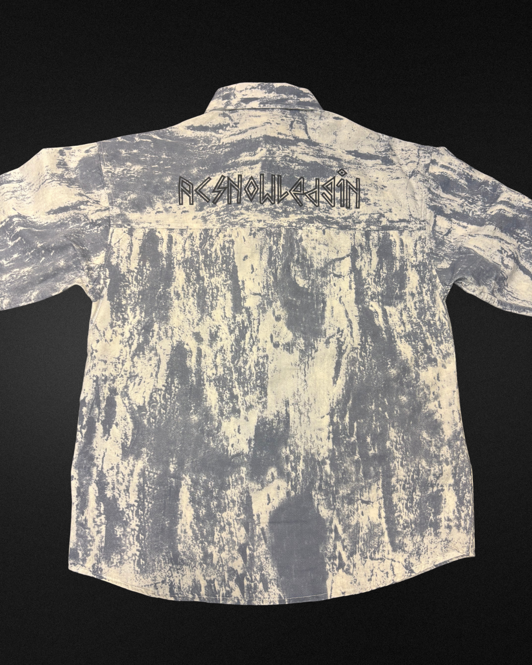 Blue and White Long Sleeved Shirt