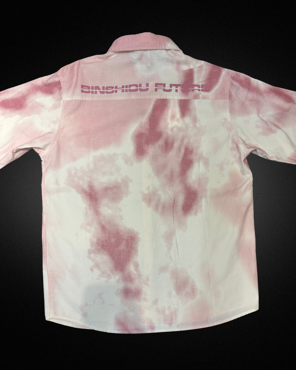 Cream Pink Drop Shoulder Shirt